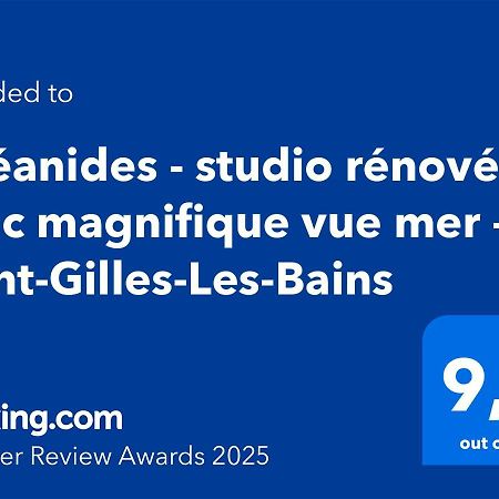 Oceanides - Studio Renove Avec Magnifique Vue Mer - Saint-Gilles-Les-Bains Eksteriør billede